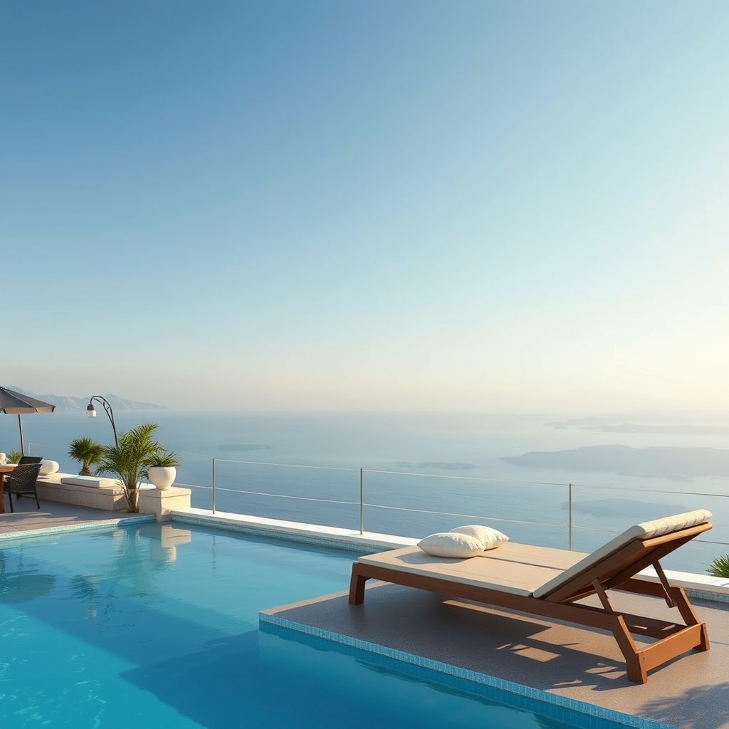<Sunflex Mediterranean tente ruzgarli yagmurda yari kapali konumda fotorealistik goruntu