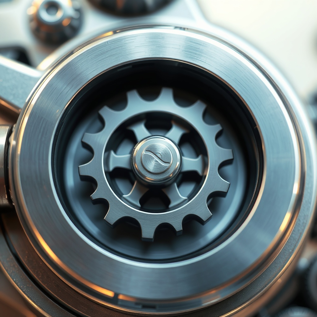 Close-up of metalic mechanism with sprey yağ uygulaması